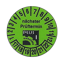 Prüfplakette